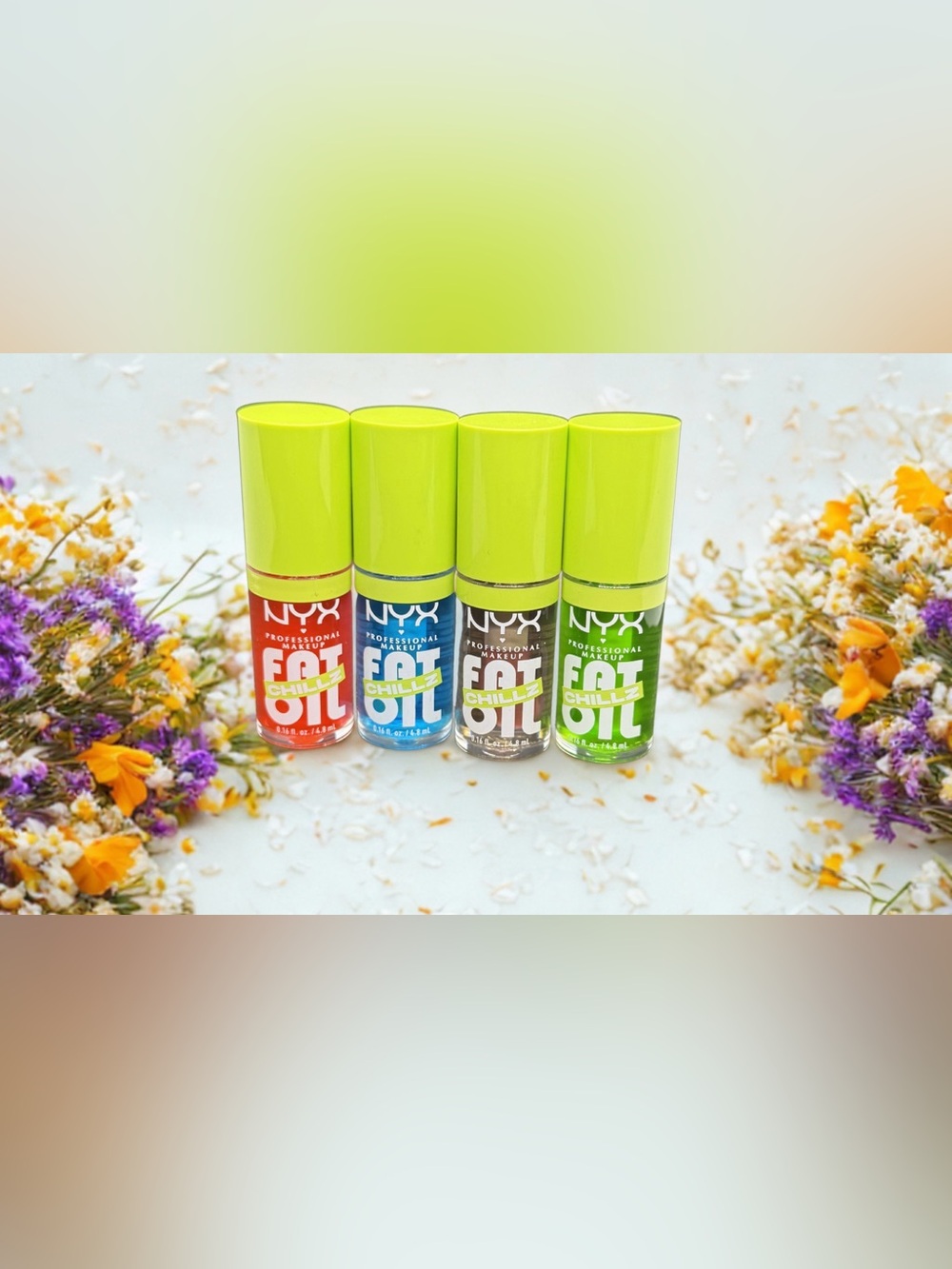 💚NYX💚Fat Chillz Oil Lip Oils in Assorted Flavors/PICK ONE/NIP